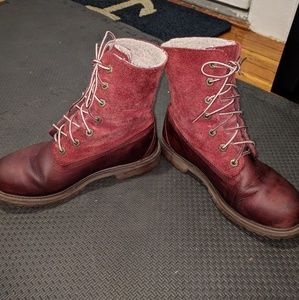 Teddy fleece roll down boots